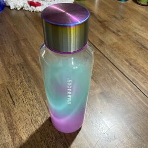 Starbucks 2021 Summer Ombré Purple and Teal water bottle